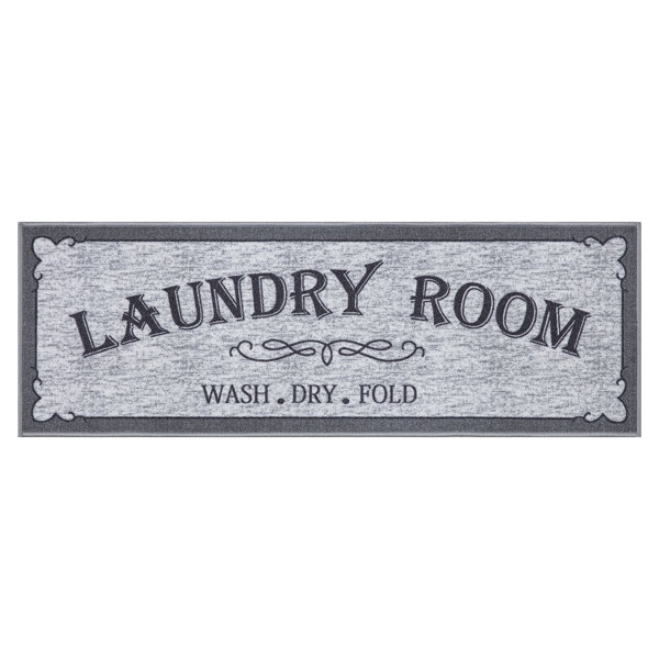 Ottomanson Machine Washable NonSlip Rubberback Laundry Room Runner Rug, Entryway Rug Wayfair
